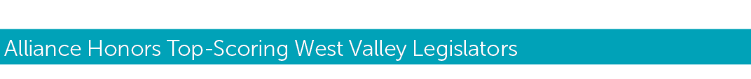 Alliance Honors Top Scoring West Valley Legislators