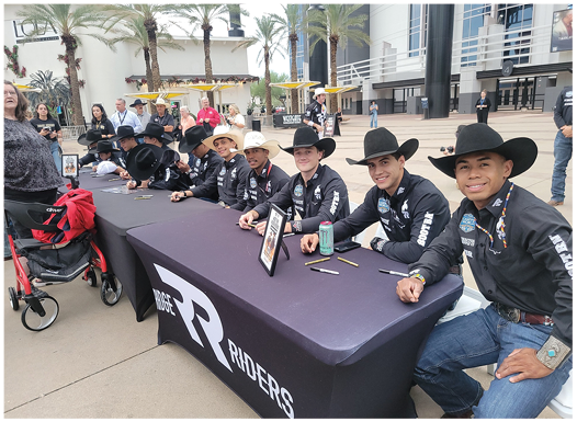 A group of men in cowboy hats are sitting at a table. AI generated content