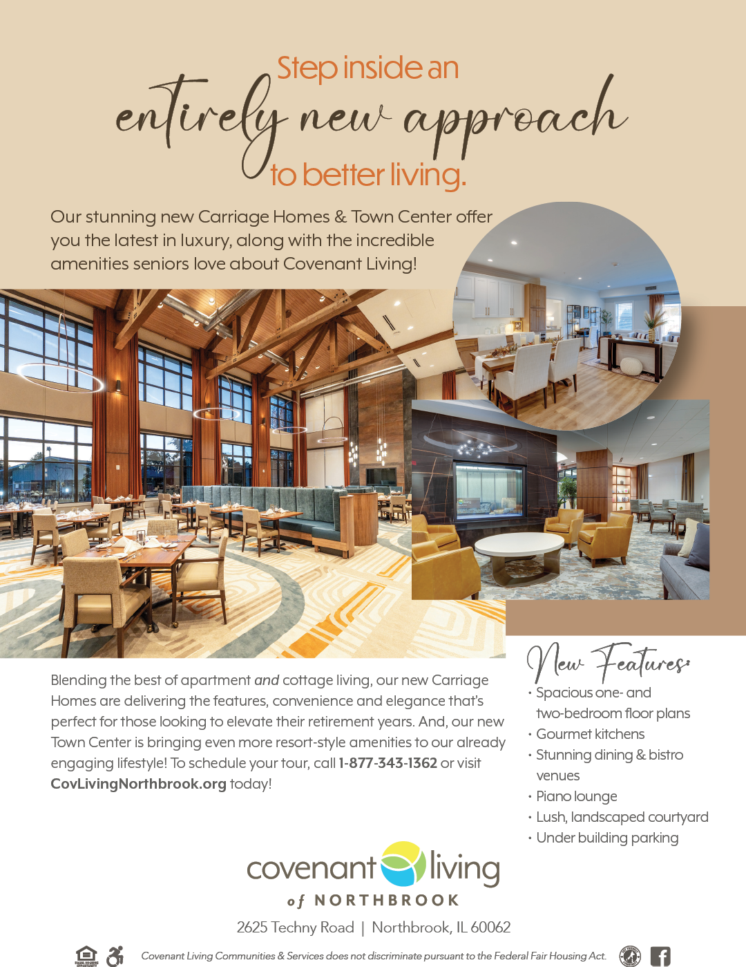 A flyer for a new apartment complex. Description generated by AI