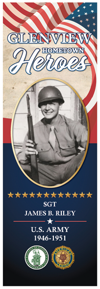 A man in a military uniform is on the poster. Description generated by AI