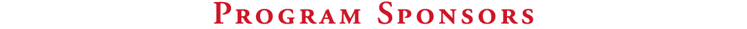 Program Sponsors