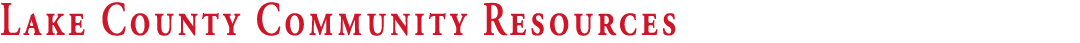 Lake County Community Resources