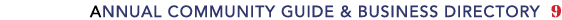 Annual Community Guide & Business Directory 9