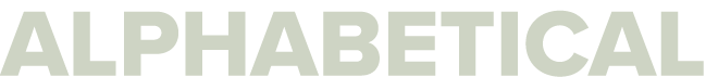 ALPHABETICAL