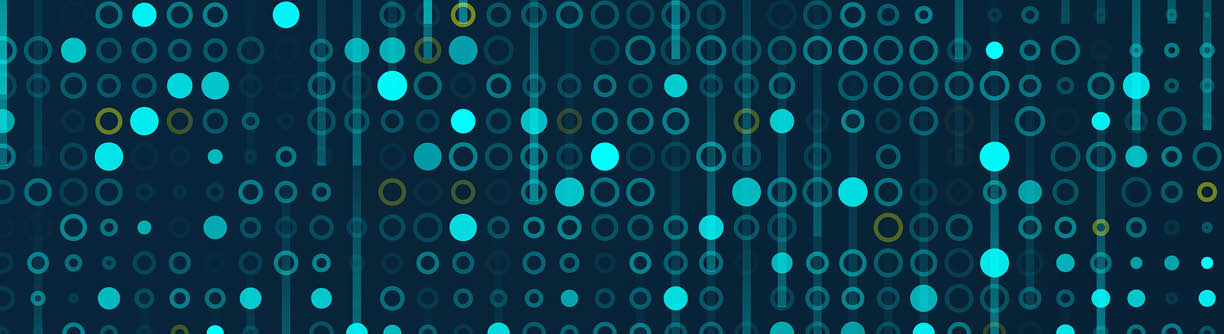 Futuristic big data information. Bright glowing symbols. Big data transfer concept in internet. Graphic concept for your design