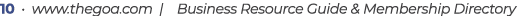 10 • www.thegoa.com | Business Resource Guide & Membership Directory