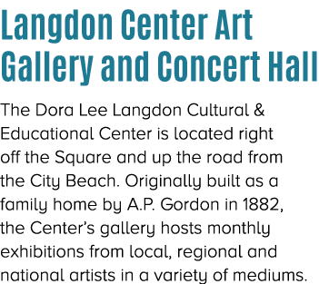 Langdon Center Art Gallery and Concert Hall The Dora Lee Langdon Cultural & Educational Center is located right off t...