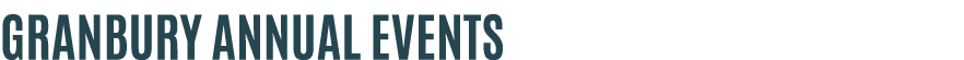 Granbury Annual Events