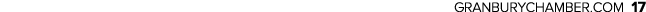 GRANBURYCHAMBER.COM 17