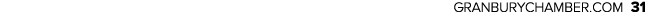 GRANBURYCHAMBER.COM 31