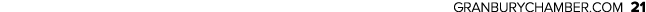 GRANBURYCHAMBER.COM 21