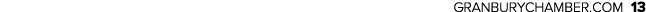 GRANBURYCHAMBER.COM 13