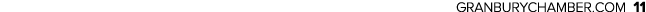 GRANBURYCHAMBER.COM 11