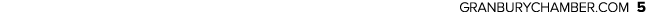 GRANBURYCHAMBER.COM 5