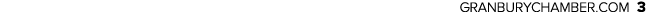 GRANBURYCHAMBER.COM 3