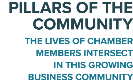 Pillars of the Community The lives of Chamber Members intersect in this growing business community