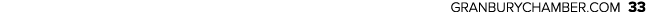 GRANBURYCHAMBER.COM 33