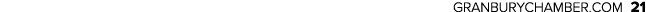 GRANBURYCHAMBER.COM 21