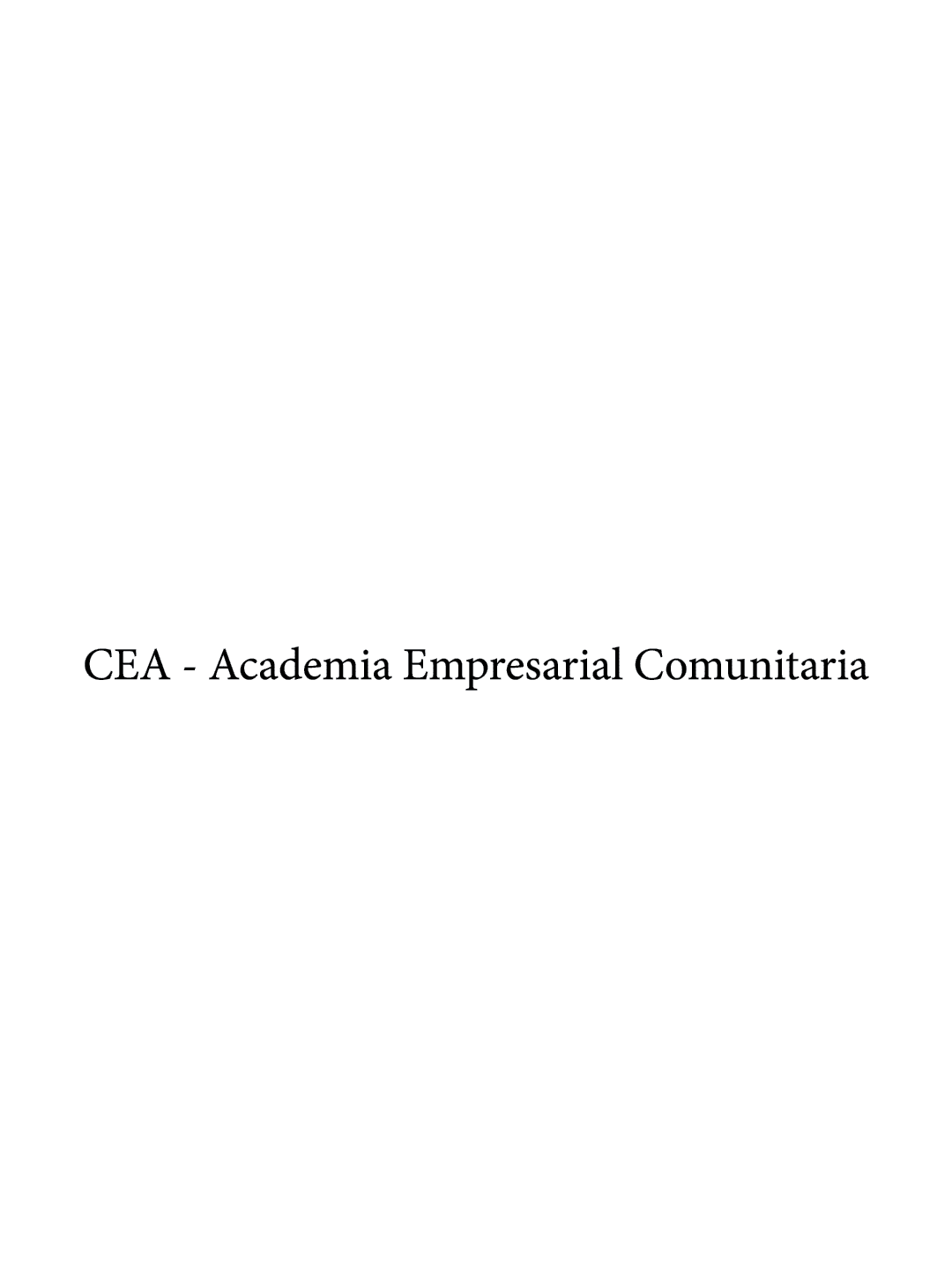  CEA Academia Empresarial Comunitaria