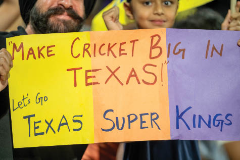 Fans during match two of the Cognizant Major League Cricket season 2 between the LA Knight Riders and Texas Superkings held at the Grand Prairie cricket stadium, Grand Prairie, United States of America (USA) on the 5th July 2024 Photo by Praveen Bodepudi  / Sportzpics for MLC