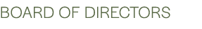 Board of Directors