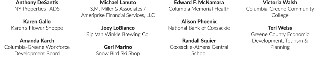 Anthony DeSantis NY Properties ADS Karen Gallo Karen’s Flower Shoppe Amanda Karch Columbia Greene Workforce Developme...