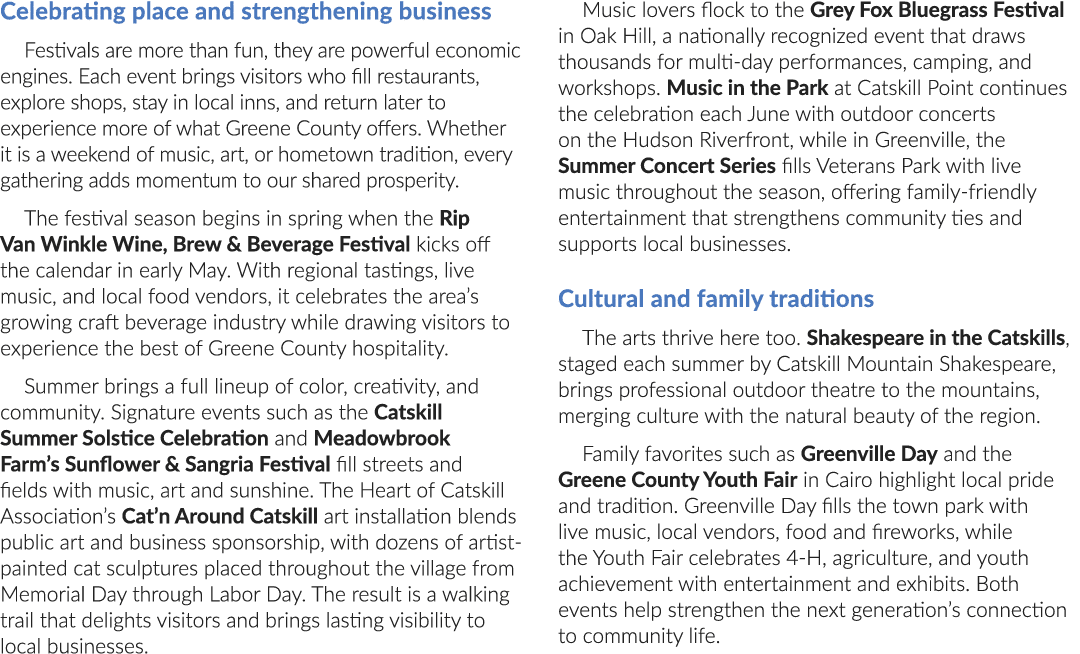 Celebrating place and strengthening business Festivals are more than fun, they are powerful economic engines. Each ev...