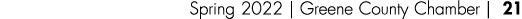 Spring 2022   Greene County Chamber   21