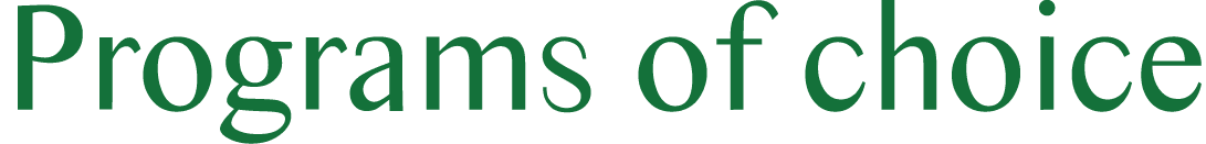 Programs of choice
