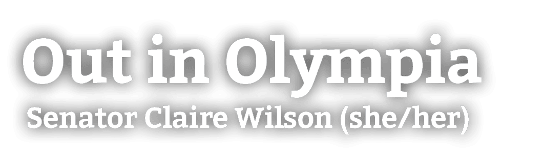 Out in Olympia Senator Claire Wilson (she/her)