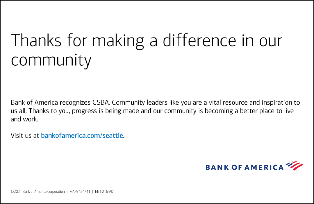 Bank of America, Enterprise, Environmental Social Govenance Ad - Recognizing Community