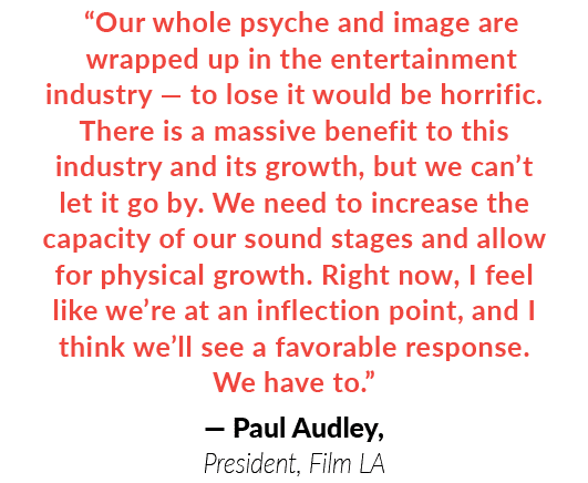 “Our whole psyche and image are wrapped up in the entertainment industry — to lose it would be horrific. There is a m...