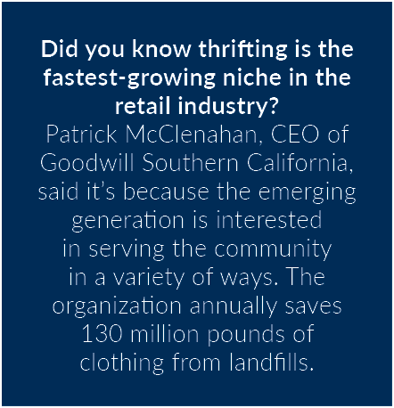 Did you know thrifting is the fastest-growing niche in the retail industry? Patrick McClenahan, CEO of Goodwill South...