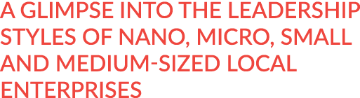A glimpse into the leadership styles of nano, micro, small and medium-sized local enterprises