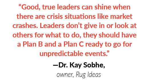 “Good, true leaders can shine when there are crisis situations like market crashes. Leaders don’t give in or look at ...