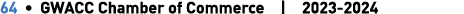 64 • GWACC Chamber of Commerce | 2023 2024