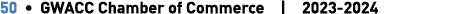 50 • GWACC Chamber of Commerce | 2023 2024