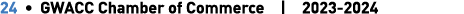 24 • GWACC Chamber of Commerce | 2023 2024
