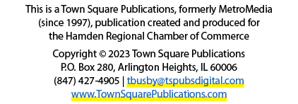 This is a Town Square Publications, formerly MetroMedia (since 1997), publication created and produced for the Hamden...