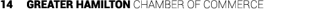14 Greater Hamilton Chamber of CommercE