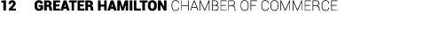 12 Greater Hamilton Chamber of CommercE
