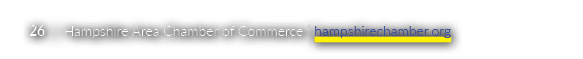 26 | Hampshire Area Chamber of Commerce | hampshirechamber.org