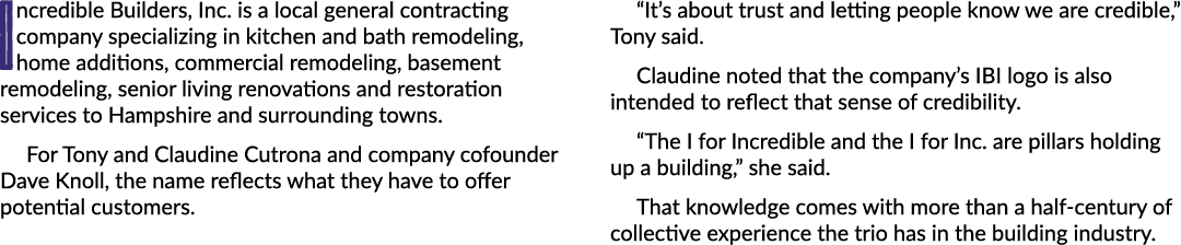 Incredible Builders, Inc. is a local general contracting company specializing in kitchen and bath remodeling, home ad...