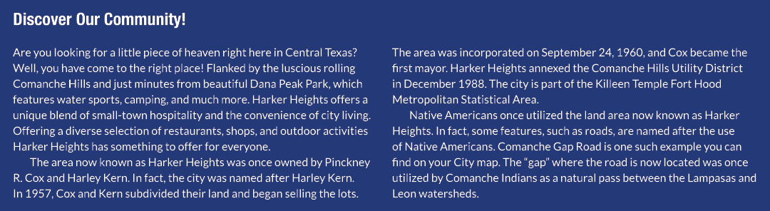 Discover Our Community! Are you looking for a little piece of heaven right here in Central Texas? Well, you have come...