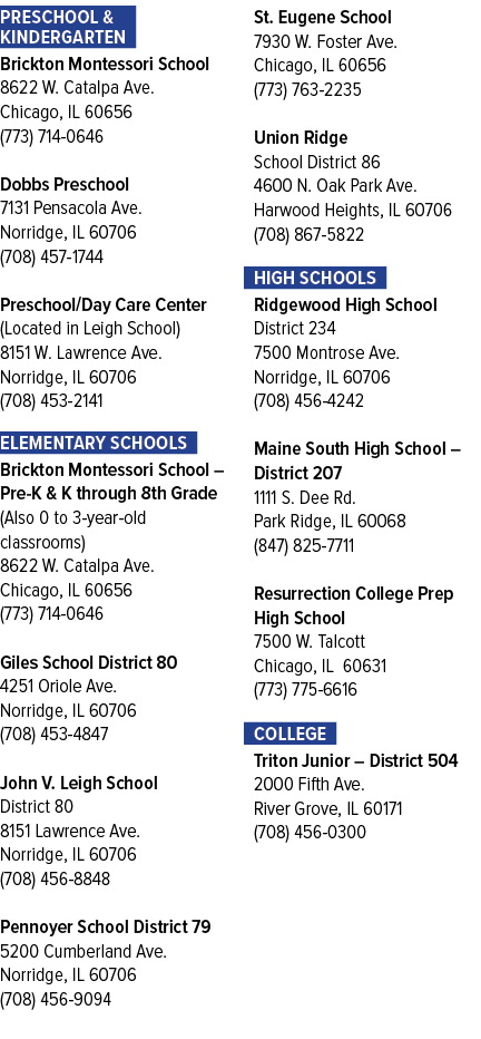 Preschool & Kindergarten Brickton Montessori School 8622 W. Catalpa Ave. Chicago, IL 60656 (773) 714‑0646 Dobbs Presc...