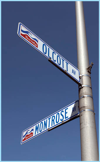 Mark Welsh/mwelsh@dailyherald.com Norridge street signs. 