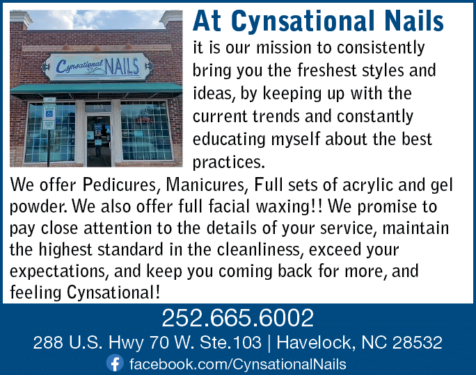 A sign for a nail salon advertises various services, including pedicures, manicures, facial waxing, and more. AI generated content