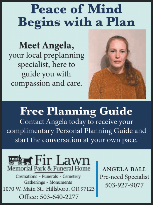 A woman is on the cover of a pamphlet. Description generated by AI