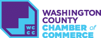 A logo for the Washington County Chamber of Commerce. Description generated by AI