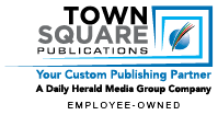 A logo for a company called Town Square Publications. Description generated by AI